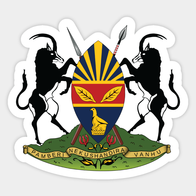 Harare Sticker by Wickedcartoons